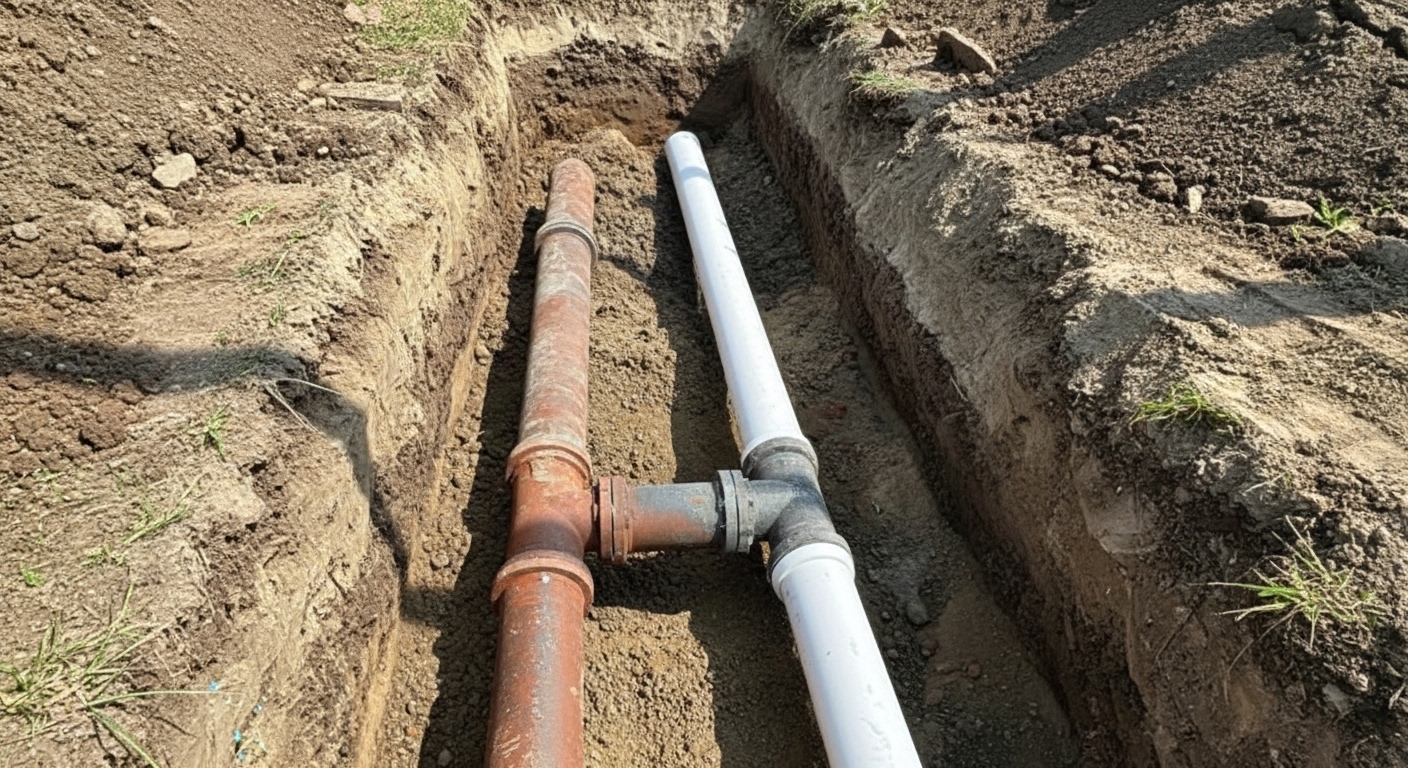 Emergency sewer repair work in Charlotte NC